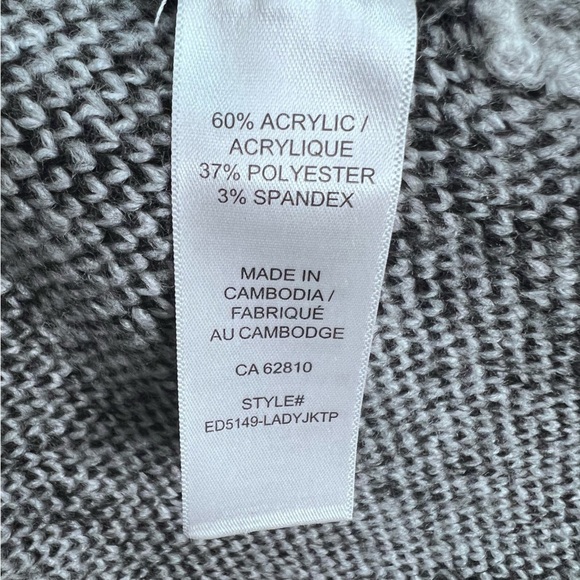 Ricki's Grey Wrap Sweater Size XL NWT Brand New - Picture 9 of 9